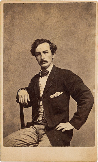 Actor John Wilkes Booth, who assassinated President Abraham Lincoln and then leapt to the stage of the Ford Theater pronouncing to the audience: "Sic semper tyrannis," Latin for "Thus, always to tyrants."
